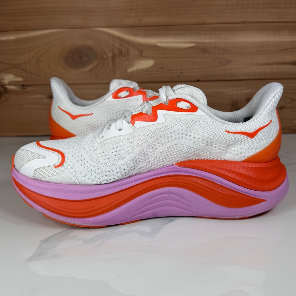 Hoka One One Skyward X Womens Size US 7.5B Frost/Lupine Lace Up Running Shoes - Picture 11 of 16